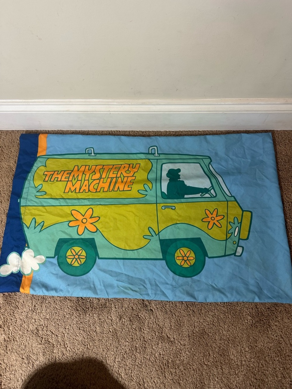 Vintage Scooby Doo Pillowcase One Reversible Mystery Machine